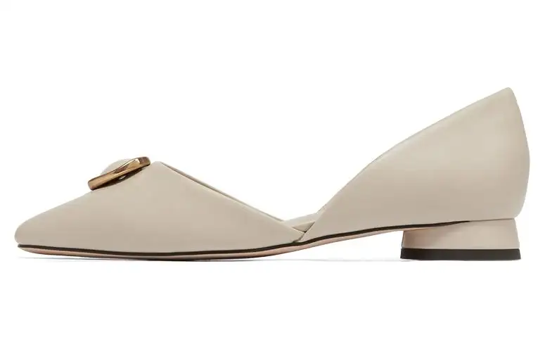 CHARLES&KEITH Fabric Casual Shoes Women's Milk White