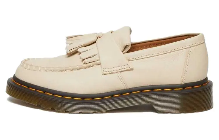 Dr. Martens Dr.Martens Adrian Virginia Leather Tassel Loafers 'Parchment Beige' Women's