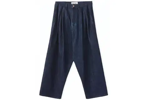 LOEWE Jeans Men's Blue Moderate Wide Leg Pants