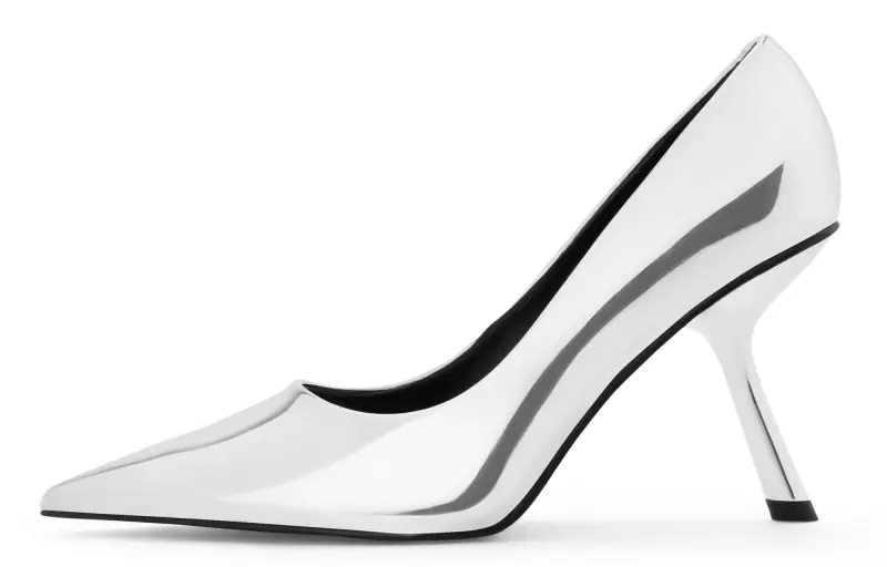 CHARLES&KEITH Small Ck Pu Slim Heel High Heels 8.8cm Women's