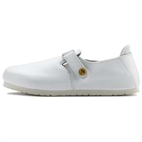 Birkenstock Cow Leather Low top Casual Shoes Unisex White