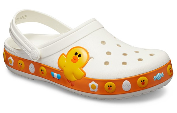 Crocs Classic Clog LINE FRIENDS EVA Clogs Unisex White Yellow
