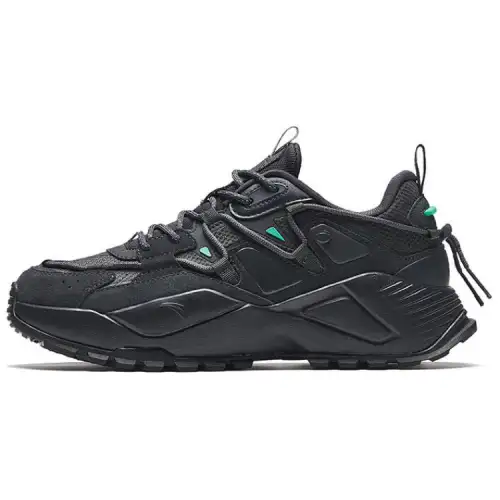 Anta Abrasion Resistant Slip Resistant Low top Casual Shoes Men's Black
