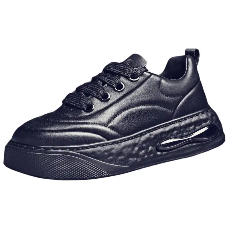 JANE HARLOW Top Grain Cow Leather Low top Casual Shoes Men's Black
