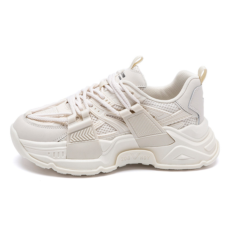 AGSDON Cow Split Leather Chunky Sneakers Unisex