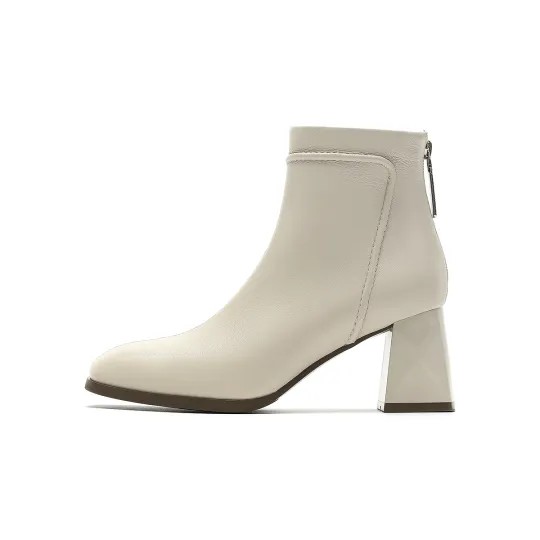 HARSON Sheepskin Ankle Boots 6.5cm Women's