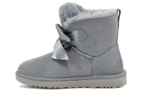 UGG Gita Bow Mini Fleece Lined Blue Gray Women's