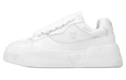 Naked Wolfe Kosa Leather Low top Skateboard Shoes Men's White
