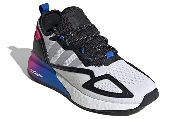 Кроссовки adidas ZX 2K Boost (бело-фиолетовые) — фото 3