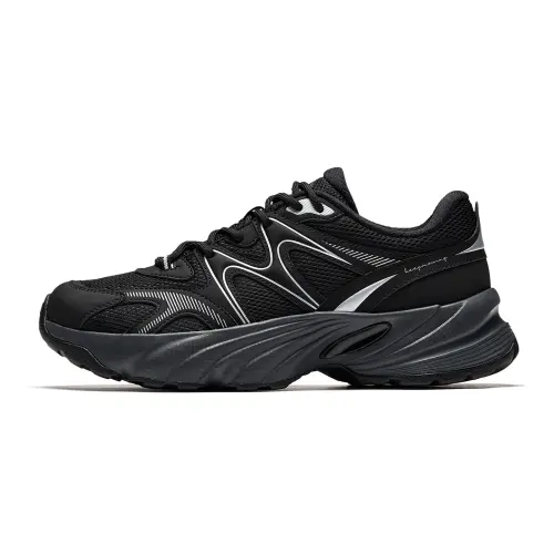 Anta Bear Shoes Cushioning Abrasion Resistant Cushioning, Wear Resistant Low top Casual Shoes Women's Black