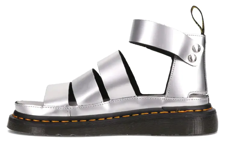 Dr. Martens DrMartens Clarissa Thick Sole Sandals Silver Women's