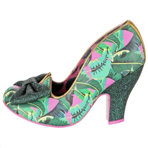 IRREGULAR CHOICE Pu Chunky Heel High Heels 9.2cm Women's Green
