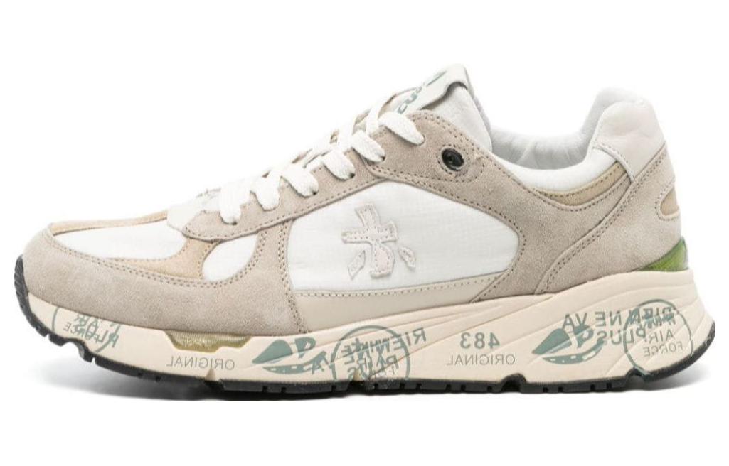 PREMIATA Leather Low top Casual Shoes Men's Sandy Beige