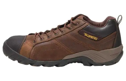 CAT Leather Low top Casual Shoes Men's Brown