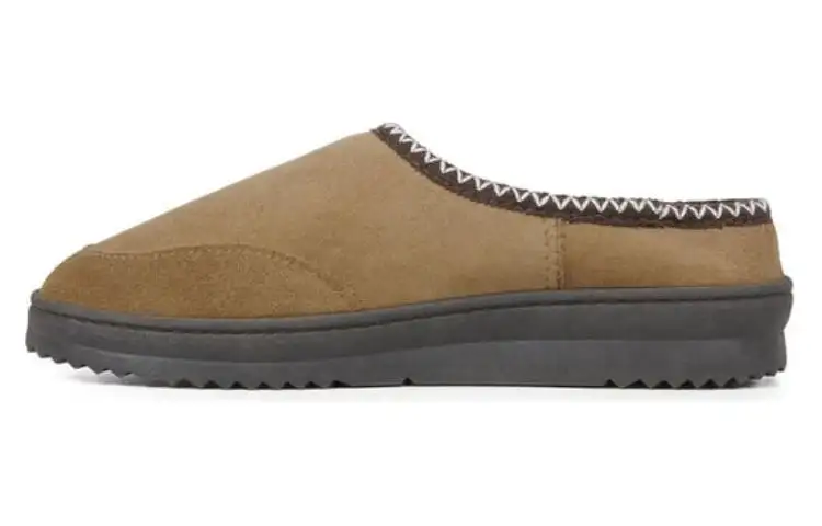 EMU Australia Leather Closed Toe Slippers Women's Brown