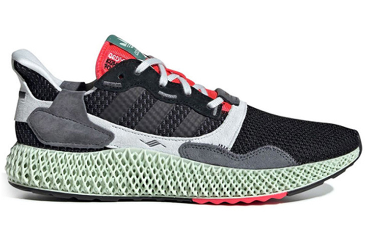 Кроссовки adidas ZX 4000 4D Black Onix (черные) — Чёрный — фото 2