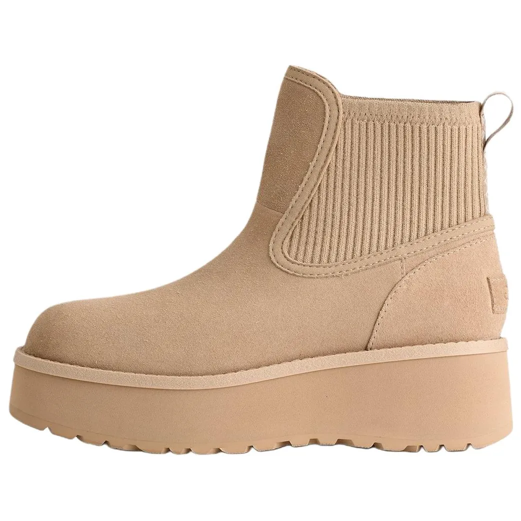 UGG Cityfunc Cow Split Leather Chelsea Boots 5.1cm Women's Mustard Seed