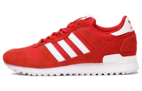 Adidas Originals ZX 700 Cushioning Slip Resistant Abrasion Resistant Low top Casual Shoes Men's Red White