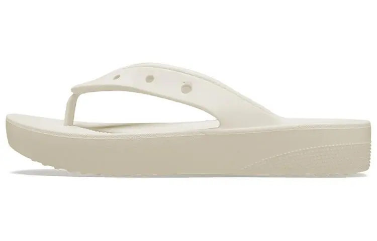 Crocs Slide Slippers Women's Bone White