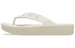 Crocs Classic Platform Flip Beige Women's
