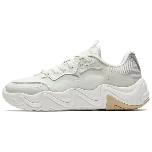 Anta Abrasion Resistant Cushioning Abrasion Resistant Cushioning Low top Casual Shoes Women's White Gray Green