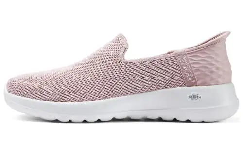 Skechers Abrasion Resistant Breathable Low top Casual Shoes Women's Light Pink