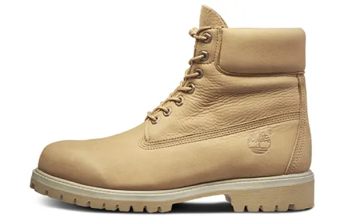 Timberland Combat Boots Men's High Top Light Brown