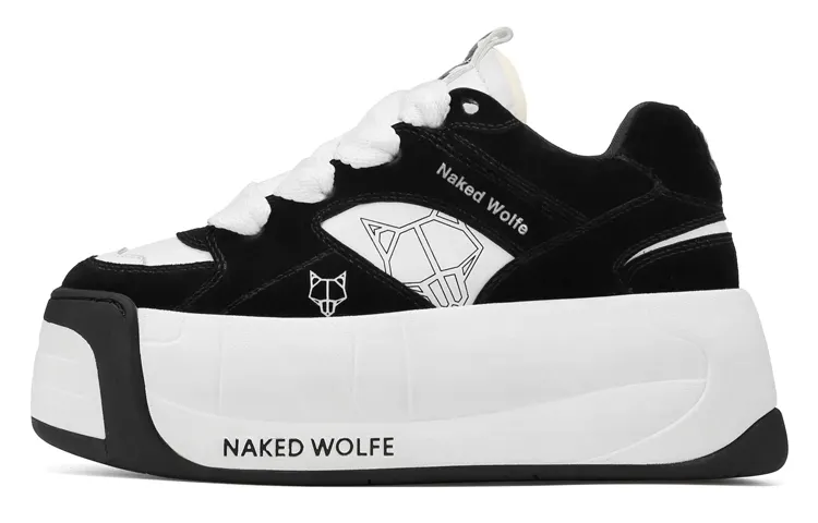 Naked Wolfe Snatch Leather Stylish Skateboarding Shoes Women's Black