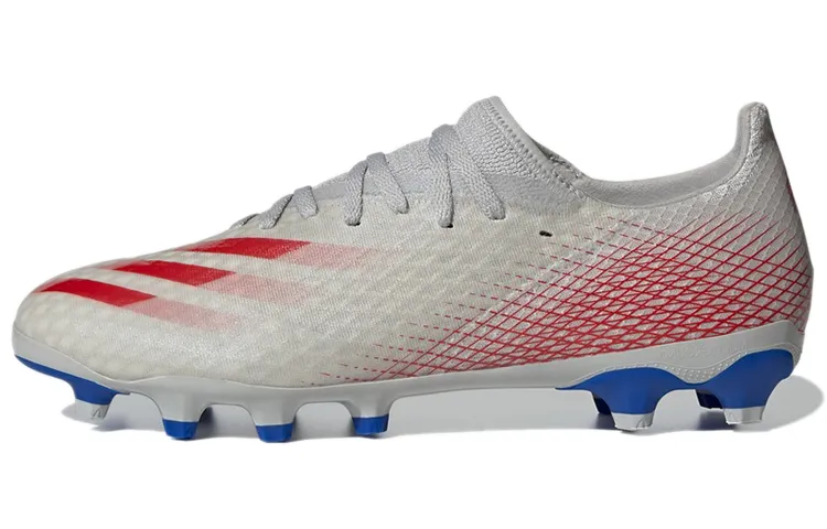 Adidas X GHOSTED MG Multi Ground Abrasion Resistant Abrasion Resistant Soccer Shoes Men's Gray Red
