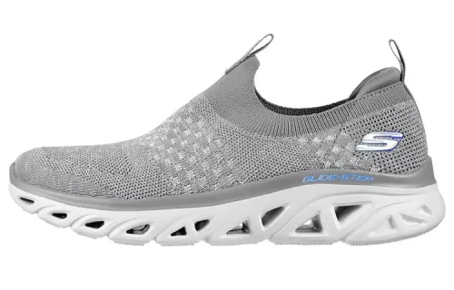 Skechers Glide step Sport Fabric Mid top Casual Shoes Women's Gray