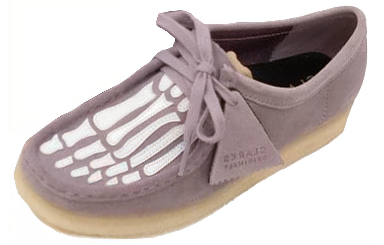Vandy The Pink x Clarks Originals WALLABEE Ankle Boots Women's Purple