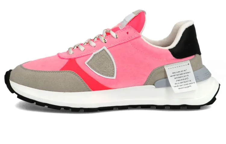 PHILIPPE MODEL Antibes Casual Shoes Women's Low Top Pink Gray