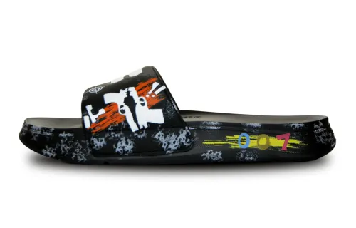 FILA FUSION COMO Slip Resistant Slip Resistant Slide Slippers Men's Black