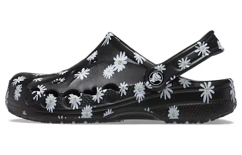 Crocs Baya Seasonal Printed Clogs 'Black Daisy'
