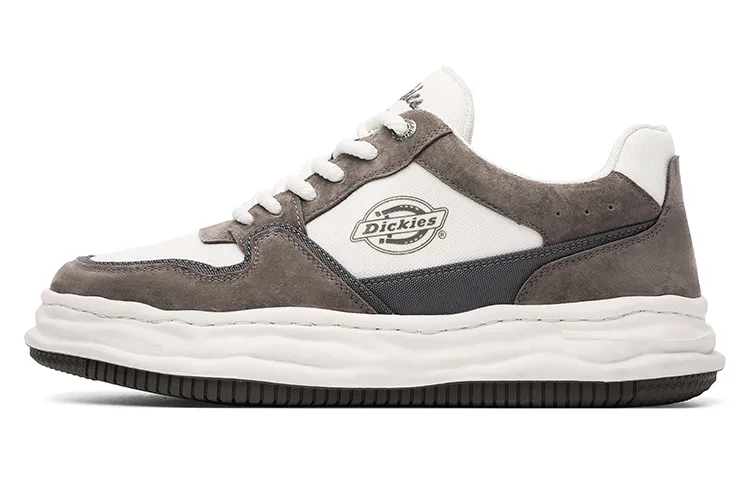 Dickies Cushioning Lightweight Height Increasing Low top Skateboard Shoes Men's White Coffee