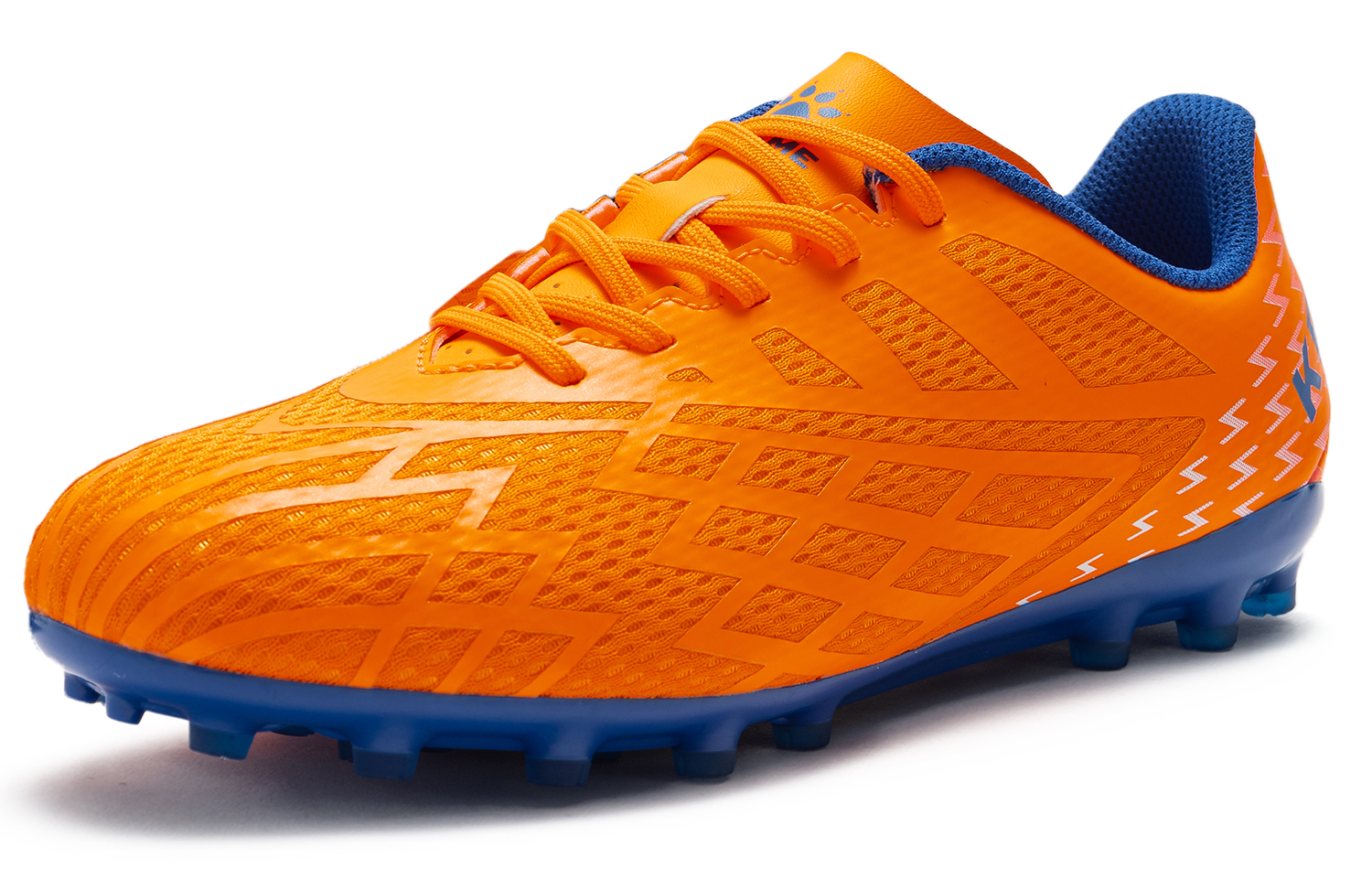 KELME MG Multi Ground Artificial Turf Slip Resistant And Breathable Soccer Shoes Unisex Bright Orange