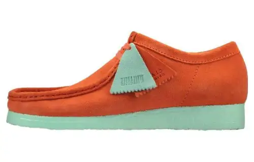 Clarks WALLABEE Suede Minimalist Fashion Casual Shoes Men's Orange