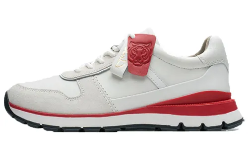 Clarks Comfortable Abrasion Resistant Low top Running Shoes Men's White