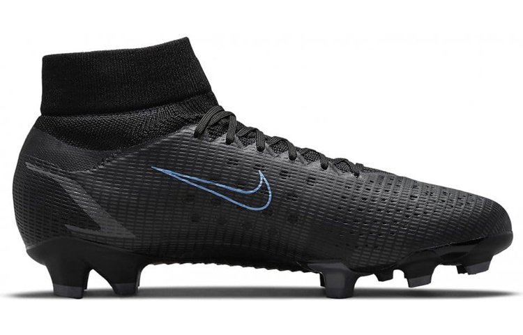 Мужские бутсы Nike Superfly 8 Pro (черно-синие) — фото 2