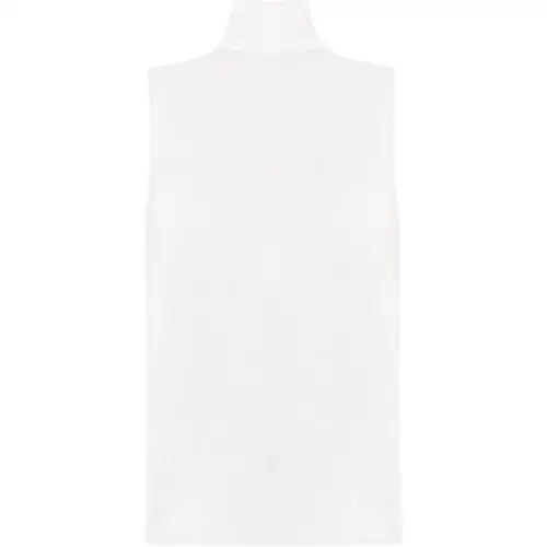 THE ROW T Shirts Women's Cream Turtleneck Moderate Straight Fit