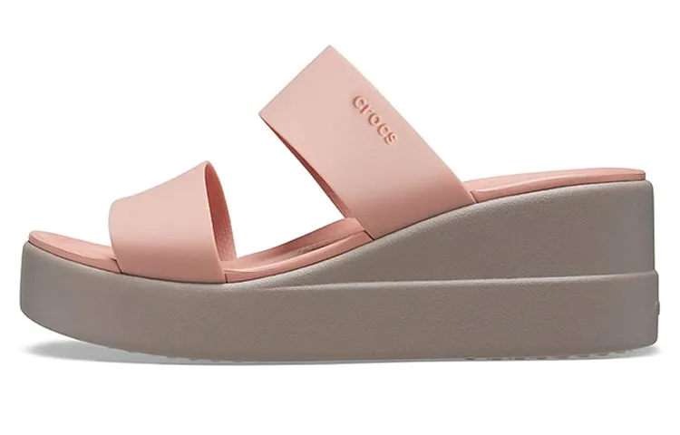 Crocs Brooklyn Lightweight Pale Pink Sandals Women's