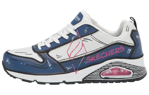 Skechers Uno Casual Shoes Women's Low Top White/Blue