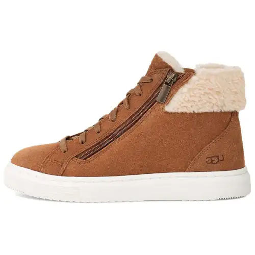 UGG Suede High top Skateboard Shoes Women's Brown