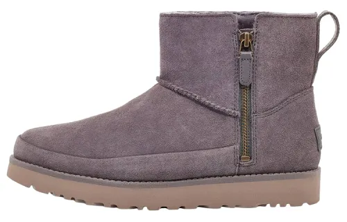 UGG Classic Zip Mini Suede 'Grey Purple' Women's