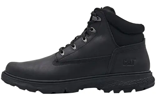 CAT Outrider Collection Top Grain Cow Leather Ankle Length Outdoor Boots Men's Black