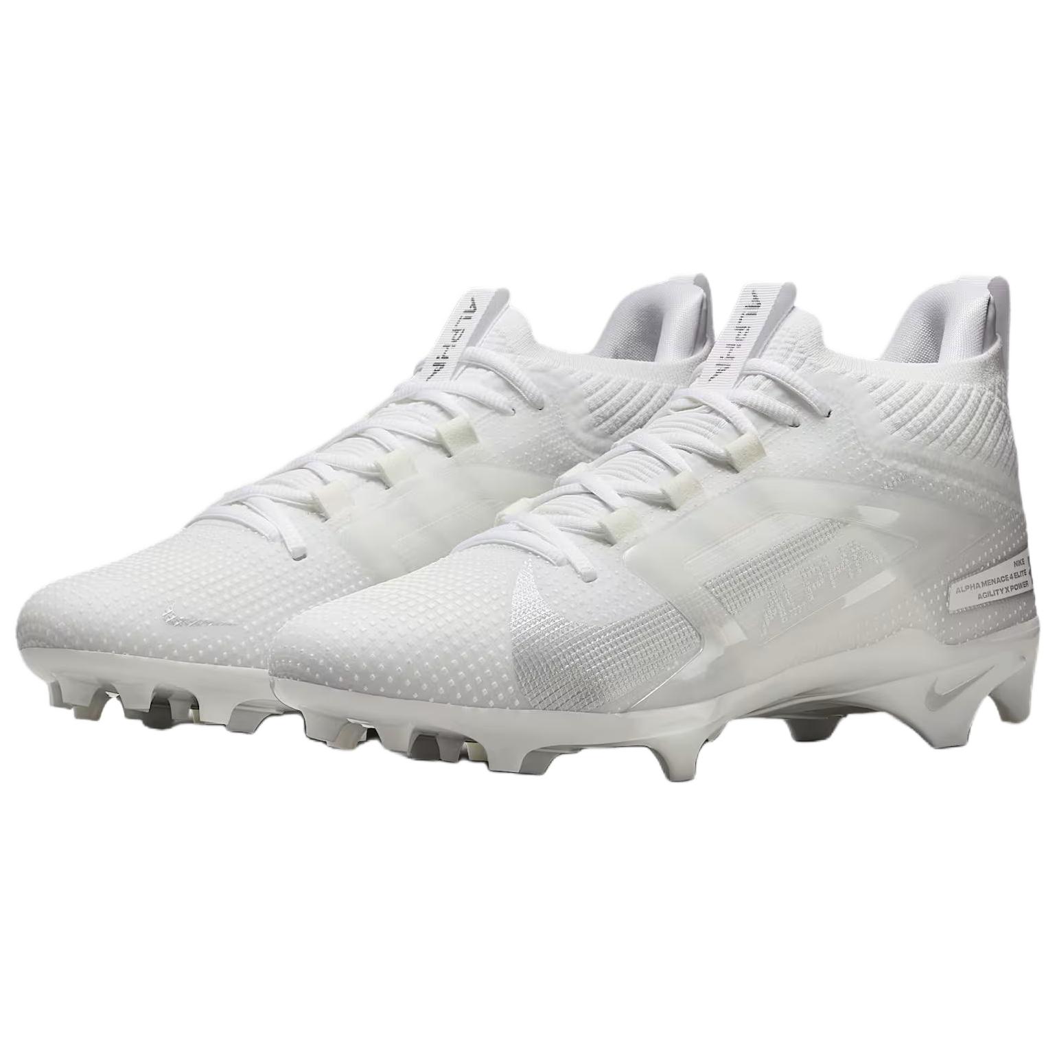 Nike Alpha Menace 4 Elite White Metallic Silver