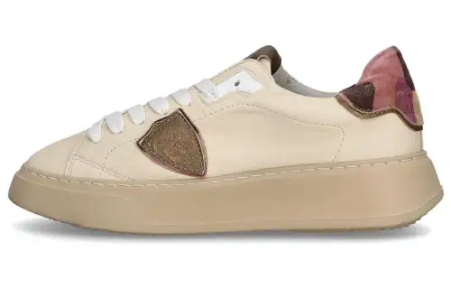 PHILIPPE MODEL Temple Low top Skateboard Shoes 4cm Women's Beige