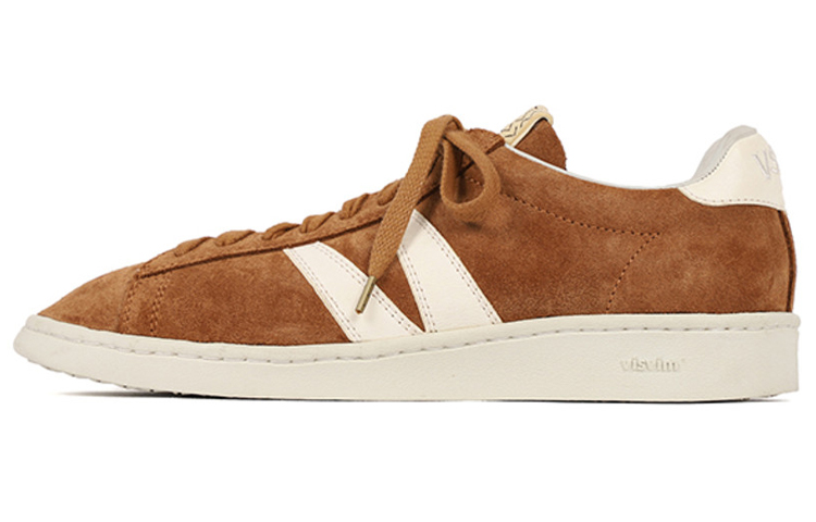 Visvim Corda Folk Leather Comfortable And Trendy Stylish Skateboarding Shoes Men's Red Brown