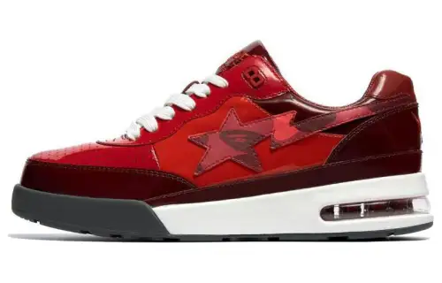 BAPE A BATHING APE Bape Road Sta Patent Leather Red 2022