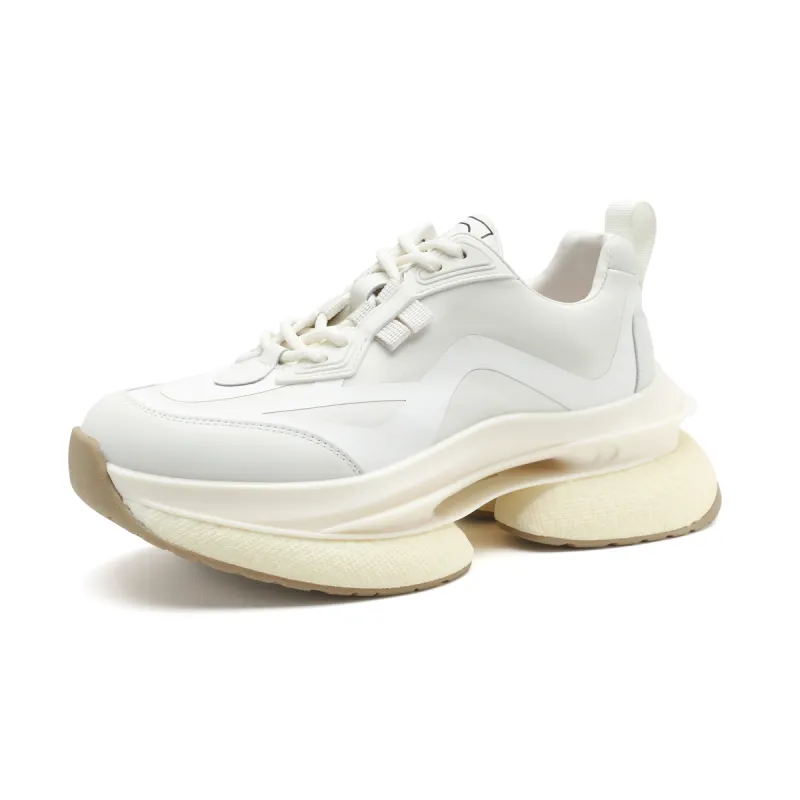 D FUSE SCANDINAVIA Chunky Sneakers Women's Low Top Beige